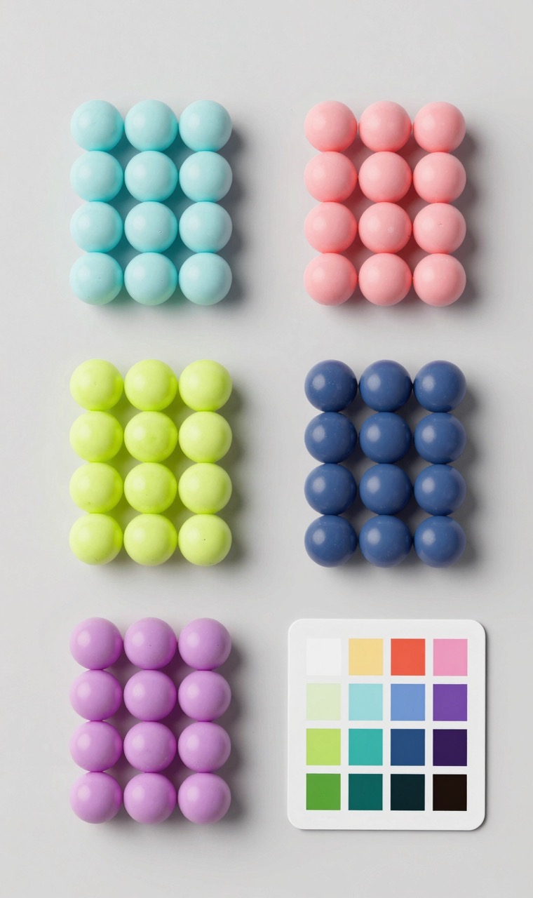 Fuse beads grouped by color family (pastels, neons, classics)
