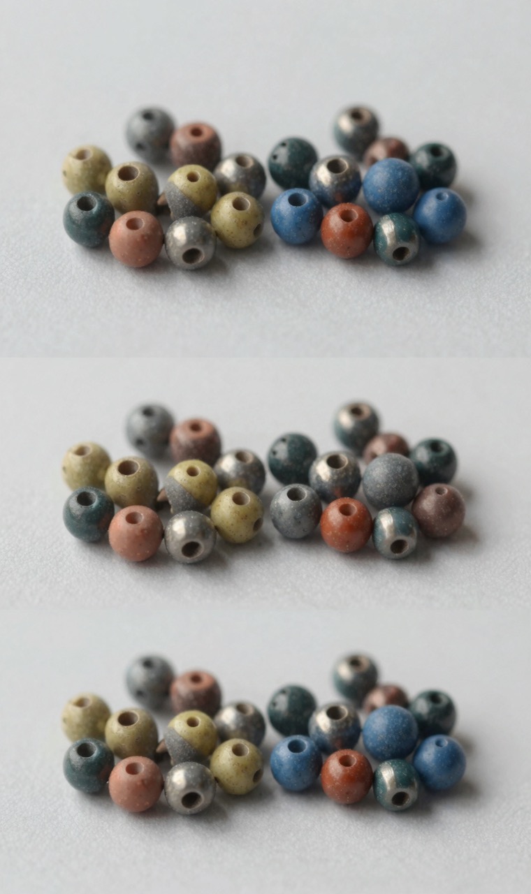 Three groups of fuse beads compared for cross-brand color matching