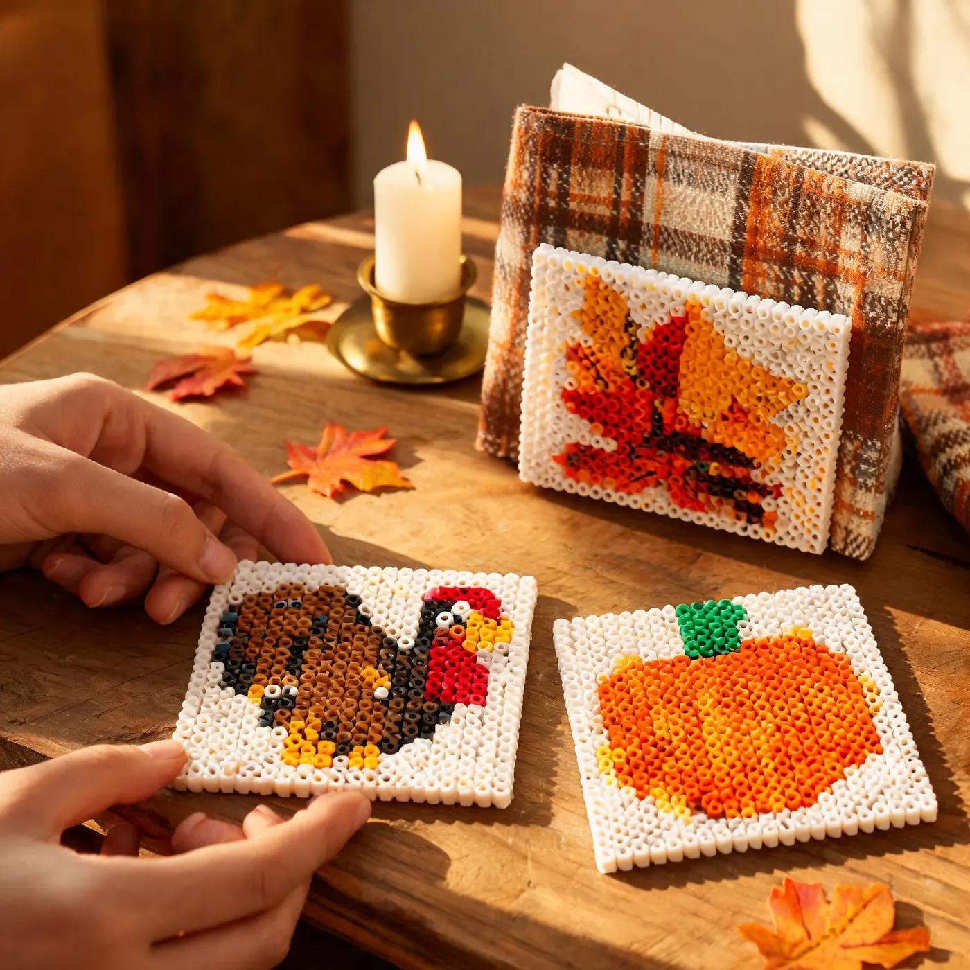 Step-by-Step: Crafting a Thanksgiving Turkey Fuse Bead Pattern