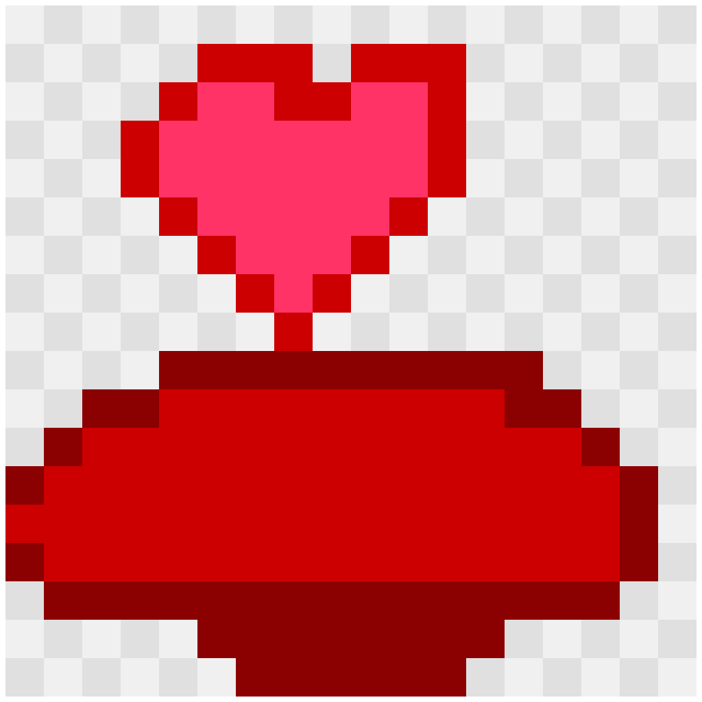 3D Heart Box 3D Patterns perler bead pattern 18×18