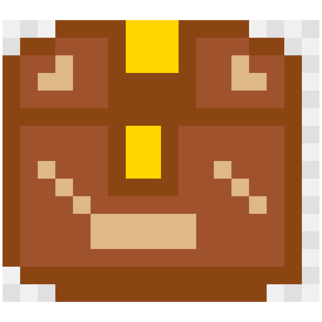 3D Treasure Chest 3D Patterns perler bead pattern 18×16