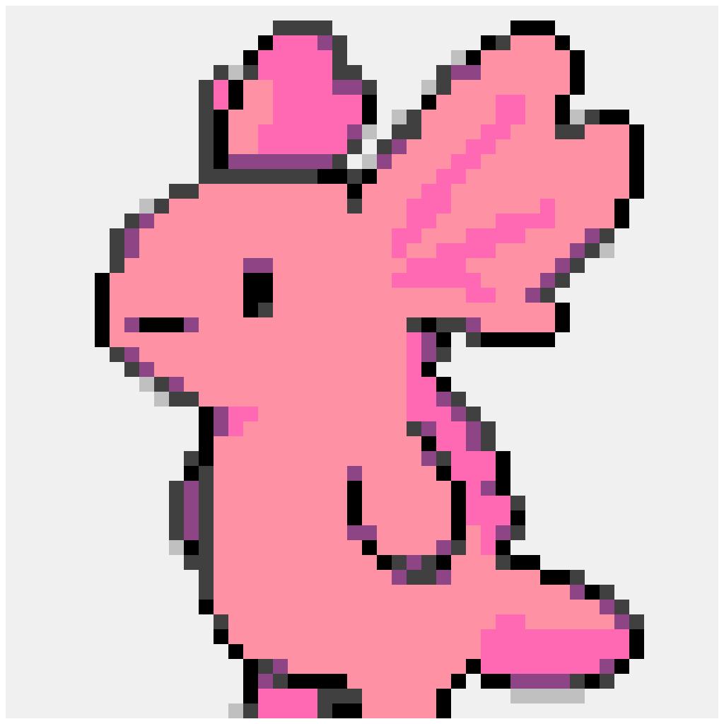 Axolotl — Animals perler bead pattern (48×48)