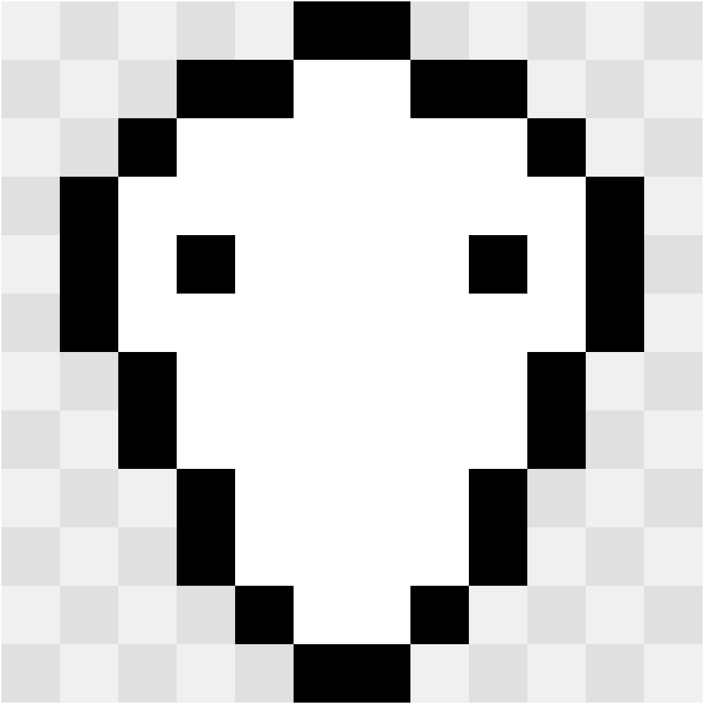 Panda Animals perler bead pattern 14×14