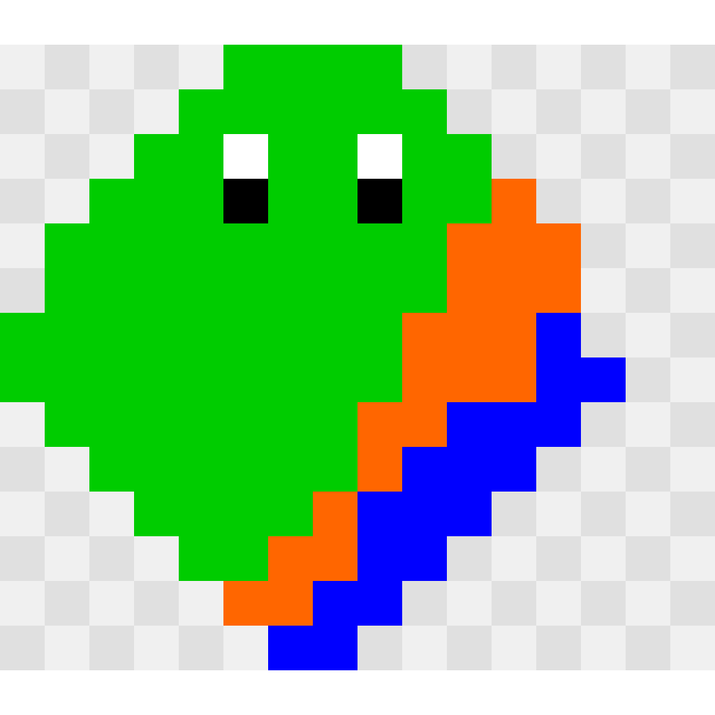 Parrot Animals perler bead pattern 14×16