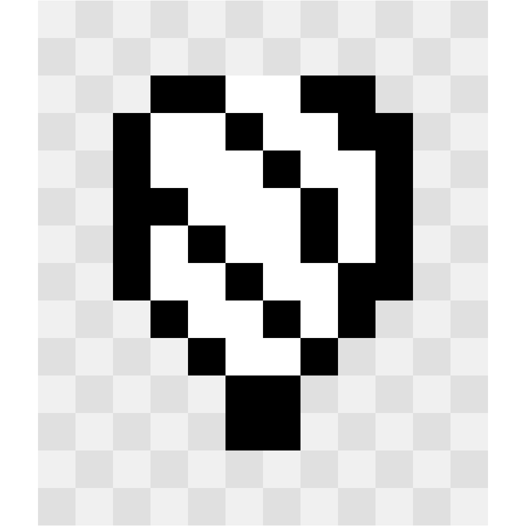 Zebra Animals perler bead pattern 14×16