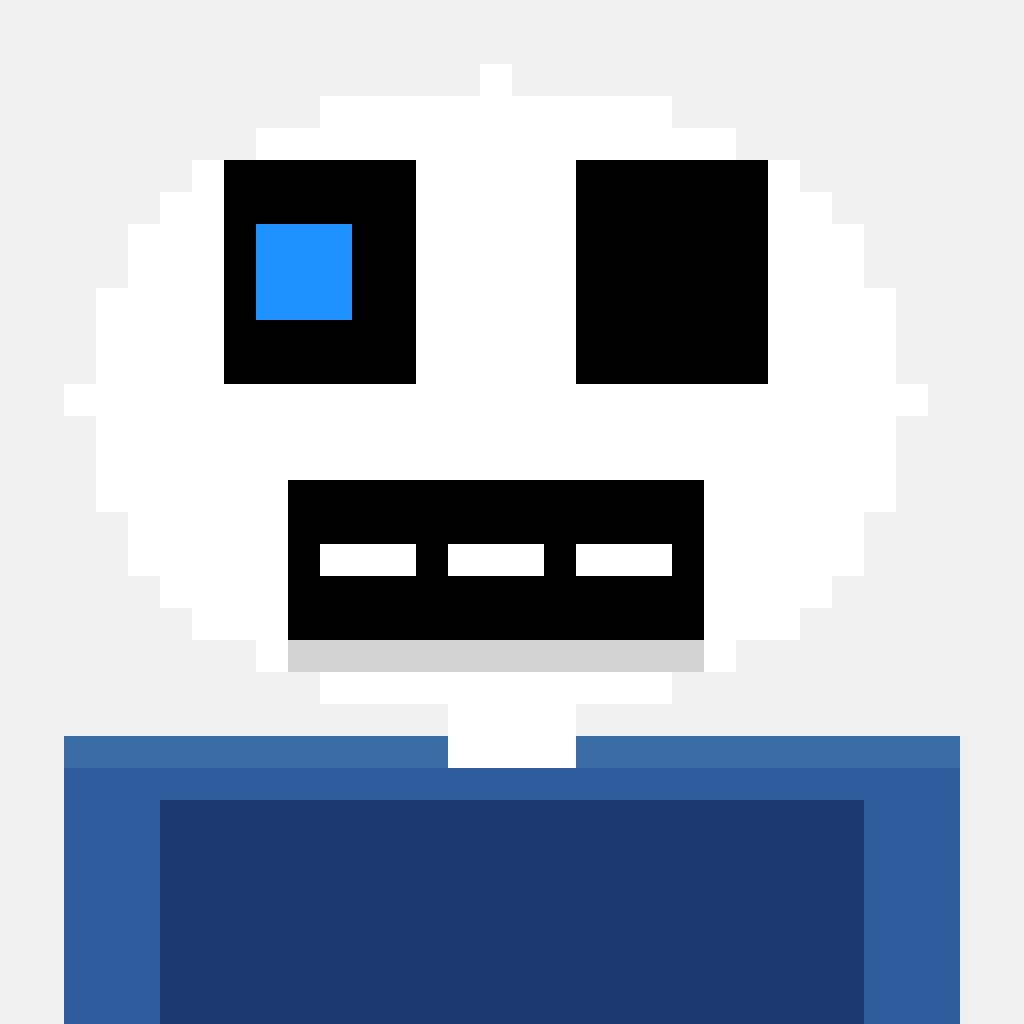 Sans (Undertale) — Anime & Manga perler bead pattern (32×32)