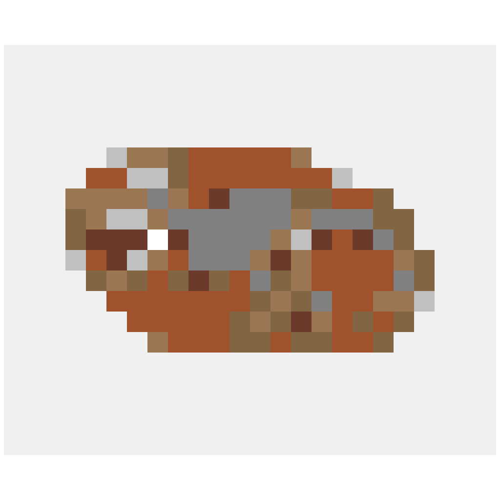 Yacimiento de fósiles — patrón de cuentas de Dinosaurio (24×20)
