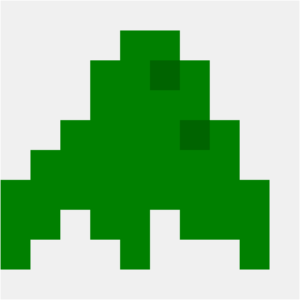 Einfacher Dinosaurier — Dinosaurier Perlenmuster (20×20)