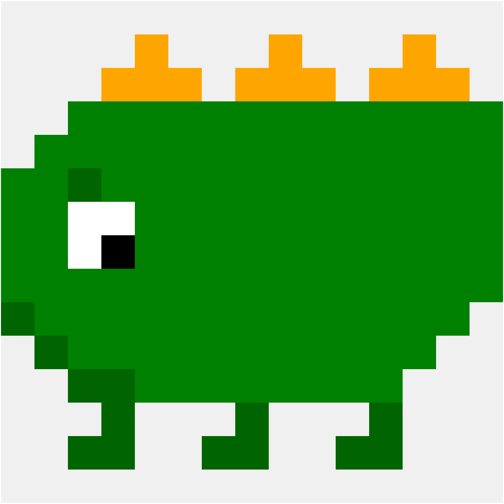 Stegosaurus — Dinosaurier Perlenmuster (15×15)