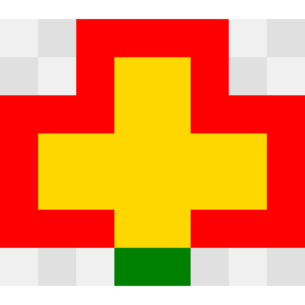 Flower Easy Patterns perler bead pattern 8×8