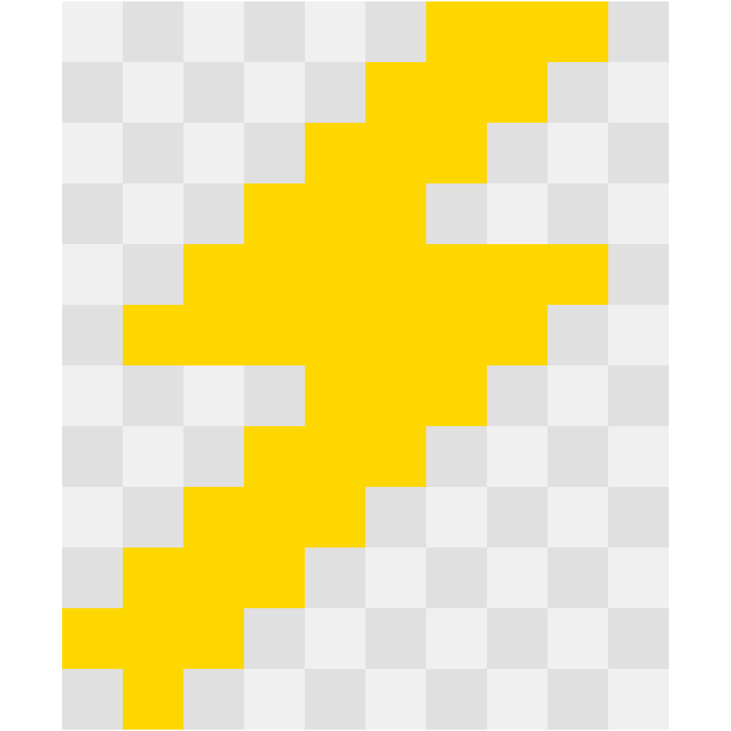Lightning Bolt Easy Patterns perler bead pattern 10×12