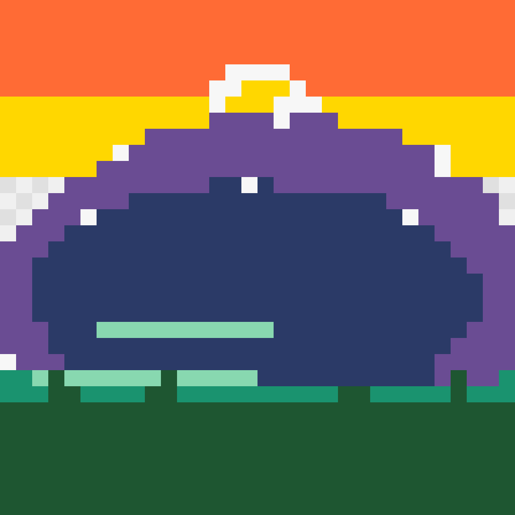Sunset Mountain Lake Easy Patterns perler bead pattern 128×128