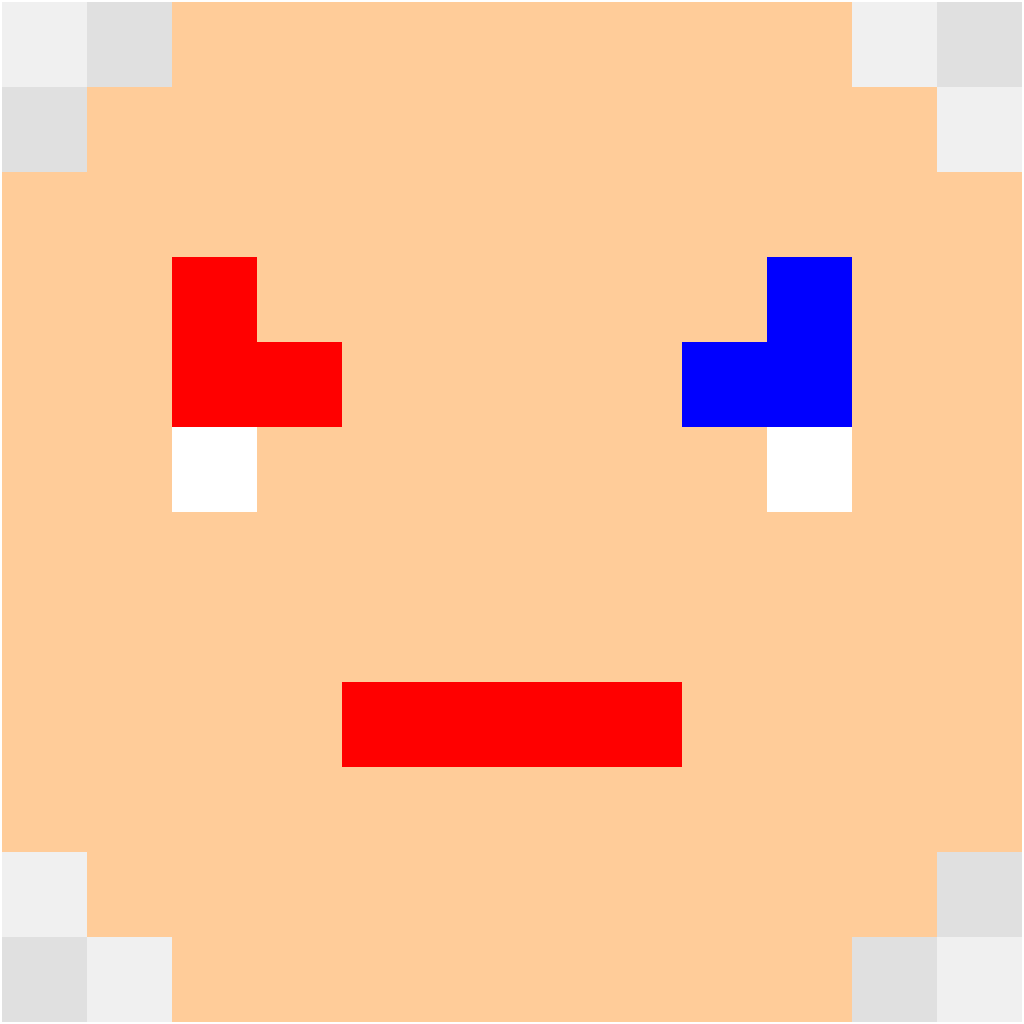 Flag Face Paint FIFA World Cup perler bead pattern 12×12