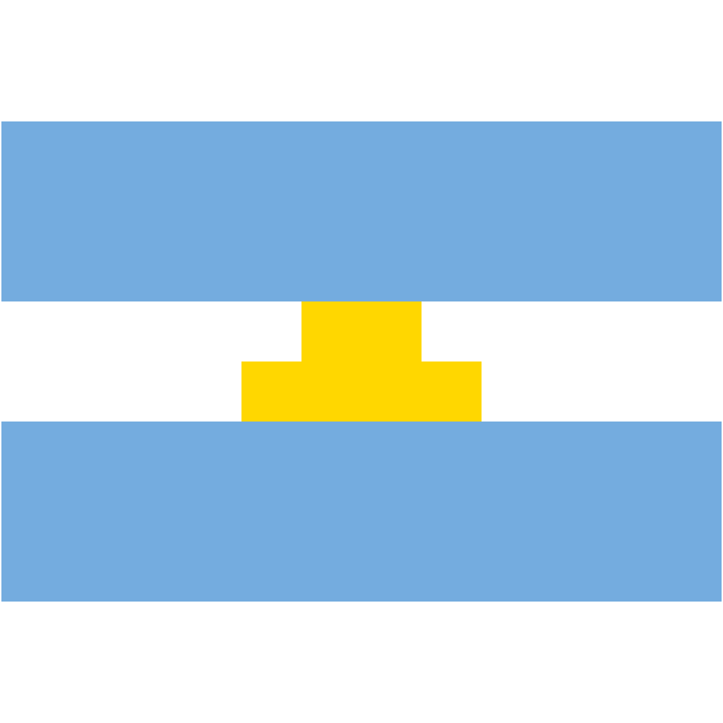Argentina Flag FIFA World Cup perler bead pattern 12×8