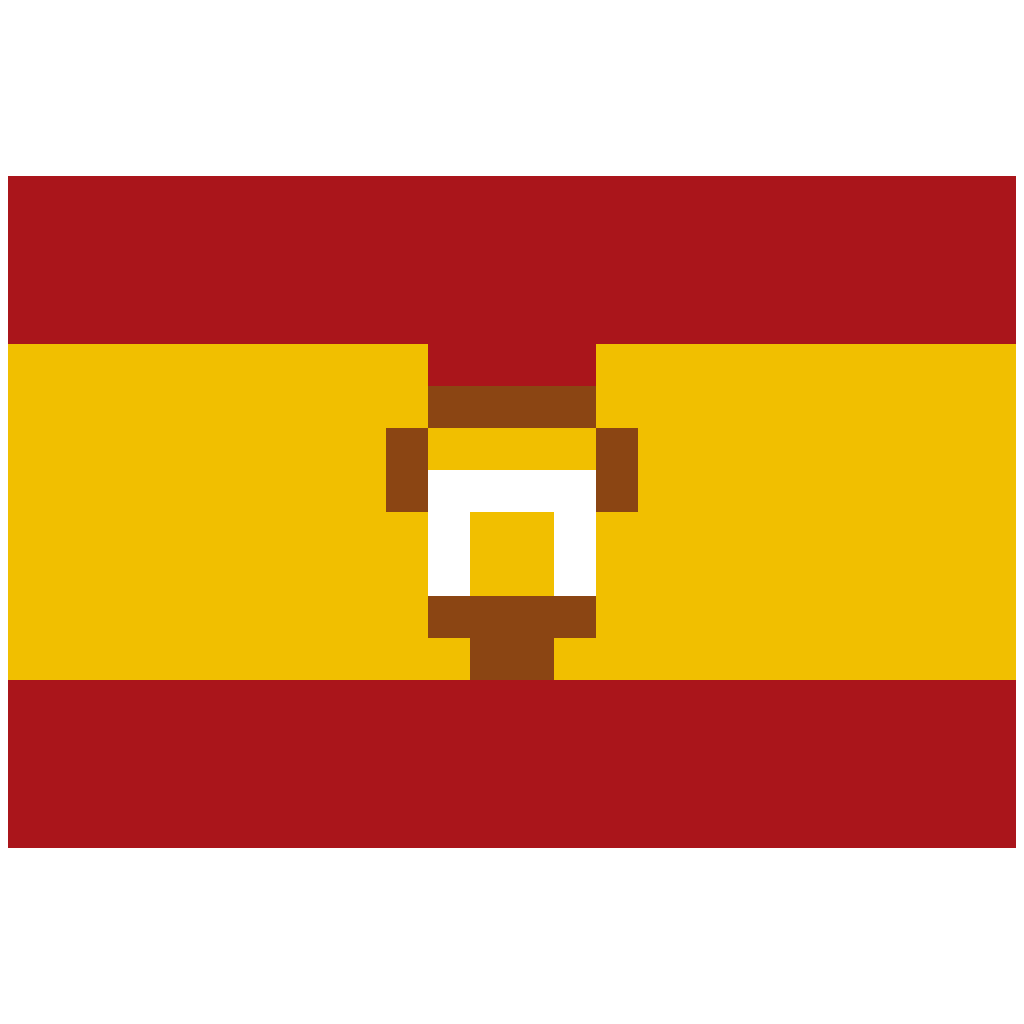 Spain Flag FIFA World Cup perler bead pattern 24×16
