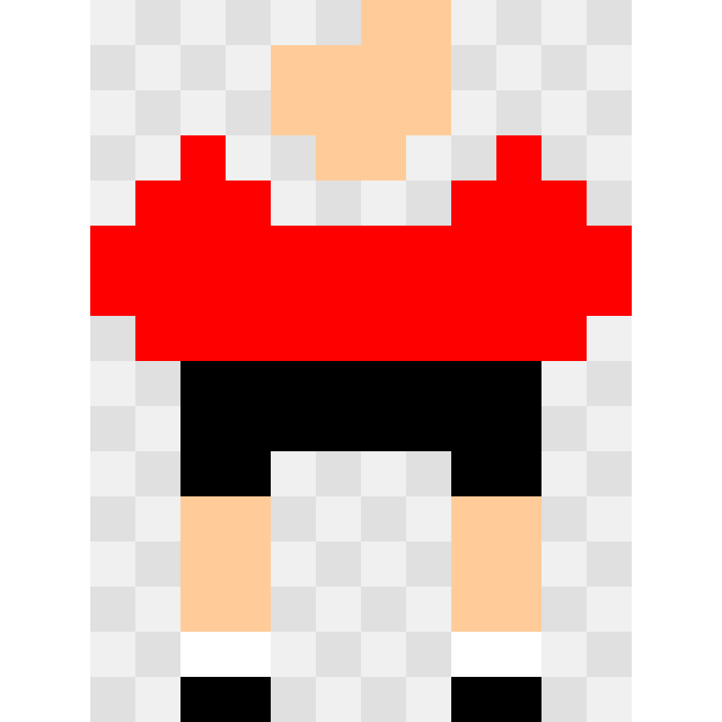 Scoring Player FIFA World Cup perler bead pattern 12×16