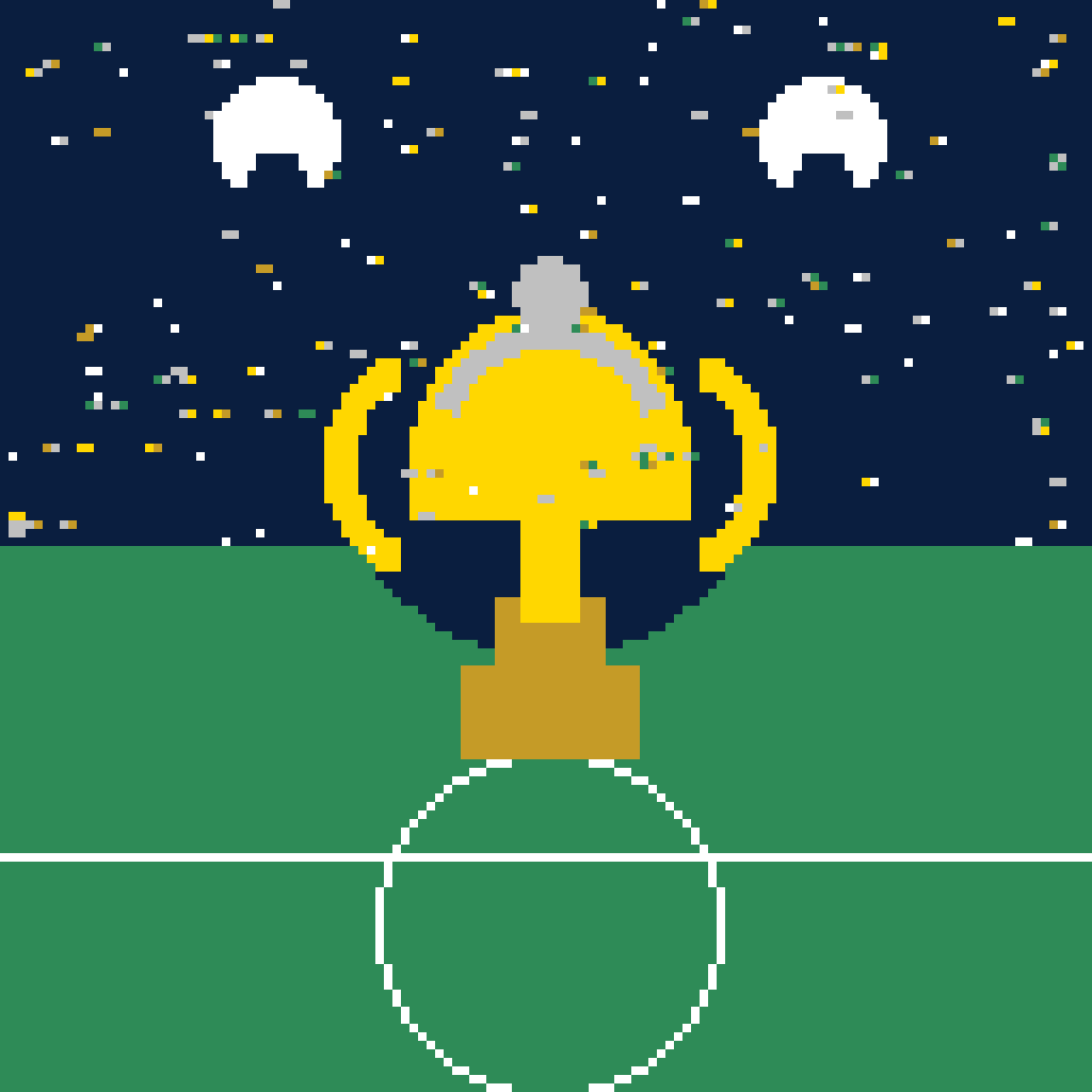 世界盃獎盃光輝 —— FIFA 世界盃 拼豆圖紙(128×128)
