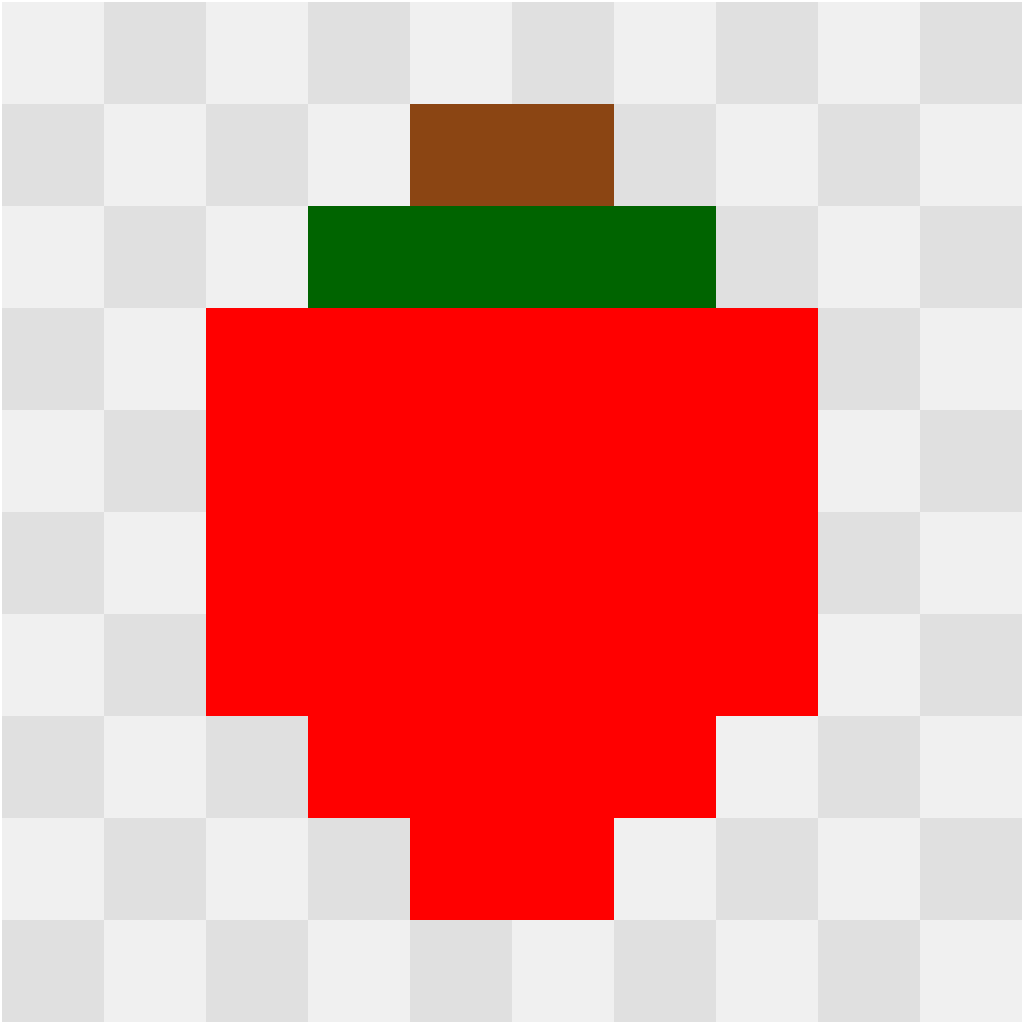 Apple Food & Drinks perler bead pattern 10×12