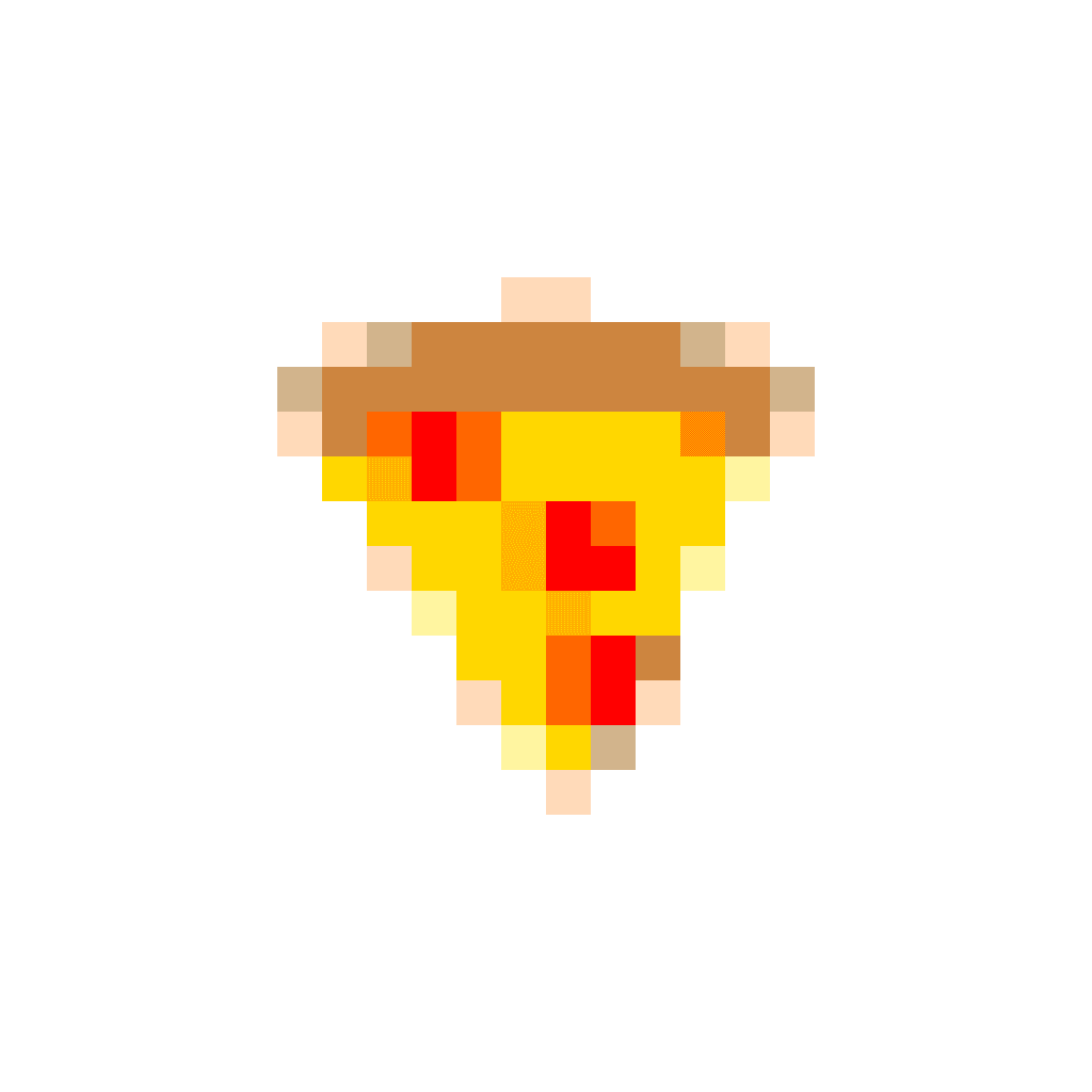 Porción de Pizza — patrón de cuentas de Comida y Bebidas (24×24)
