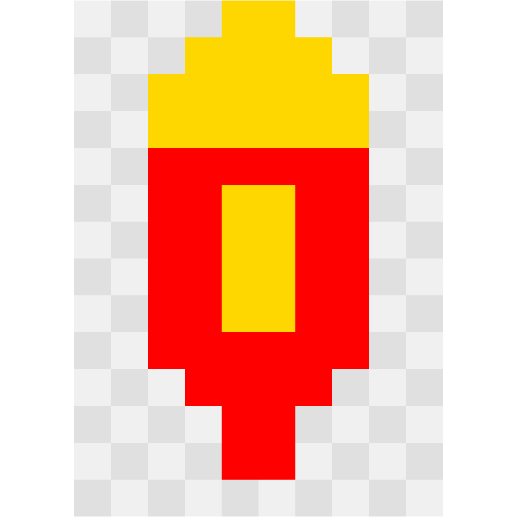 French Fries Food & Drinks perler bead pattern 10×14