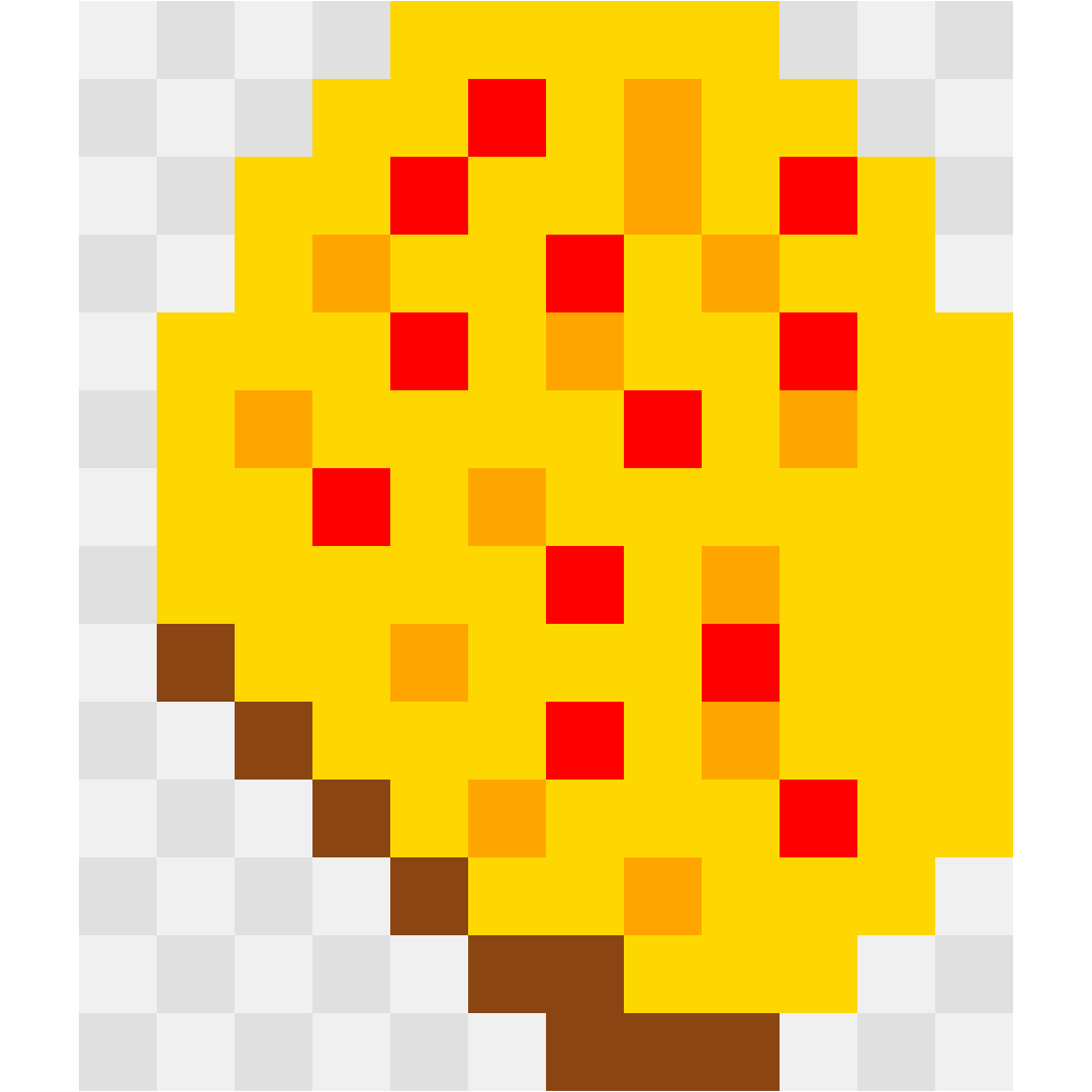 Pizza Slice Food & Drinks perler bead pattern 12×14