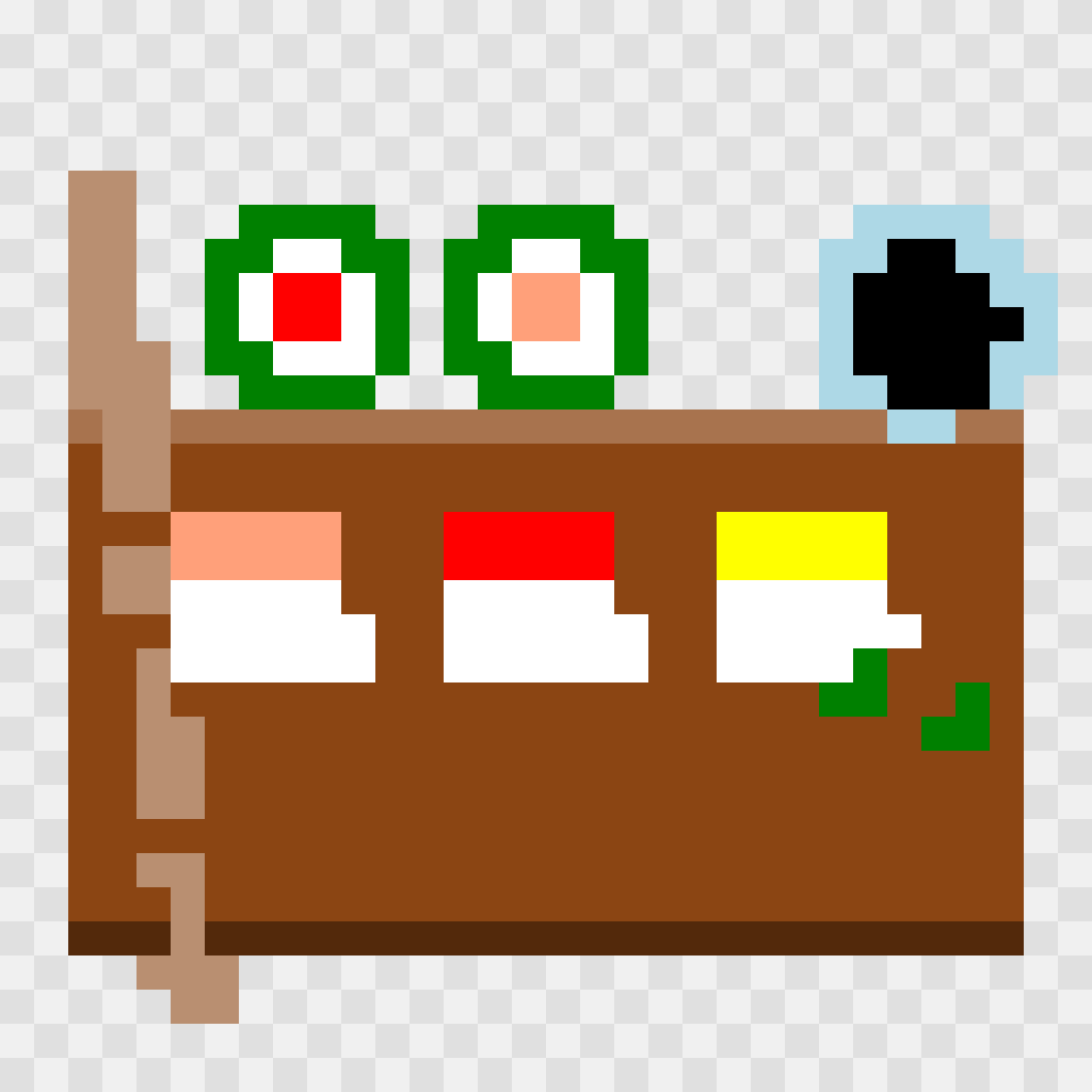 Sushi Platter Food & Drinks perler bead pattern 128×128