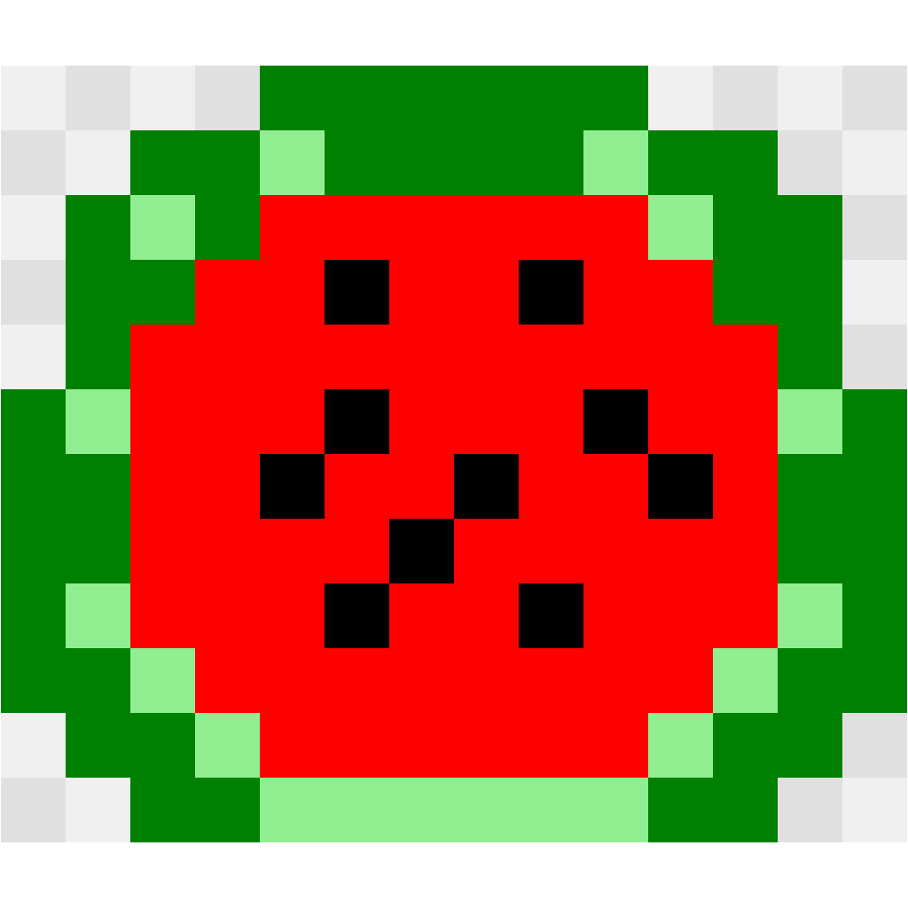 Watermelon Slice Food & Drinks perler bead pattern 14×12