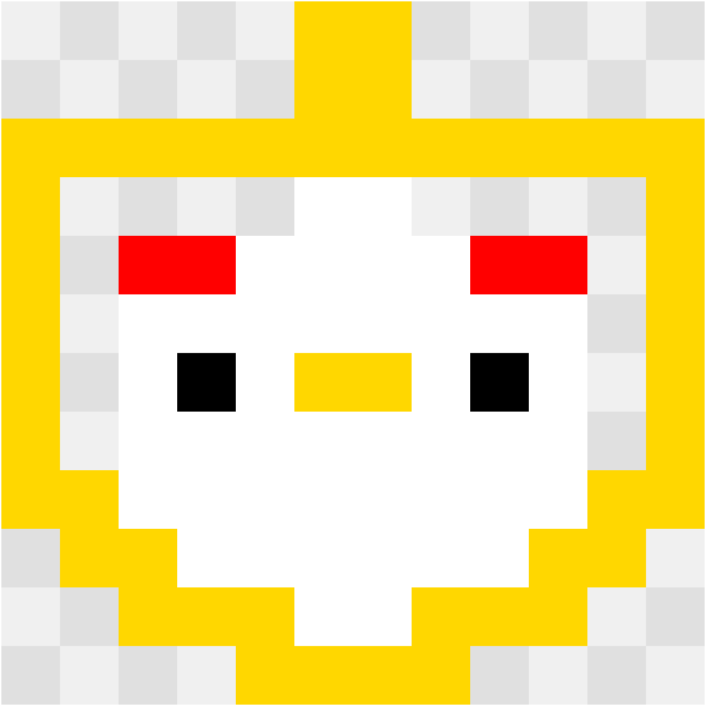 Hello Kitty Star Hello Kitty perler bead pattern 12×12