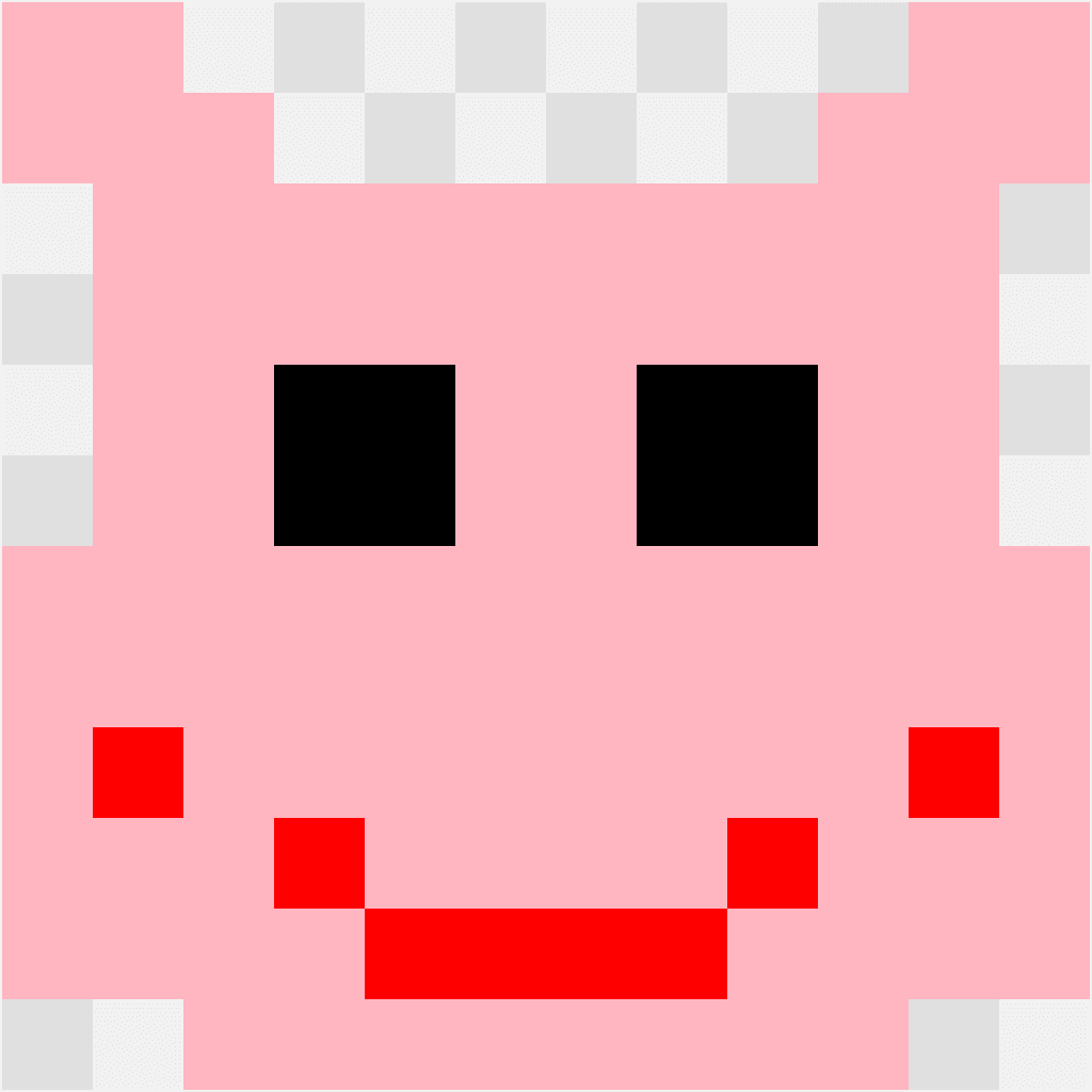 Happy Kirby Kirby perler bead pattern 12×12