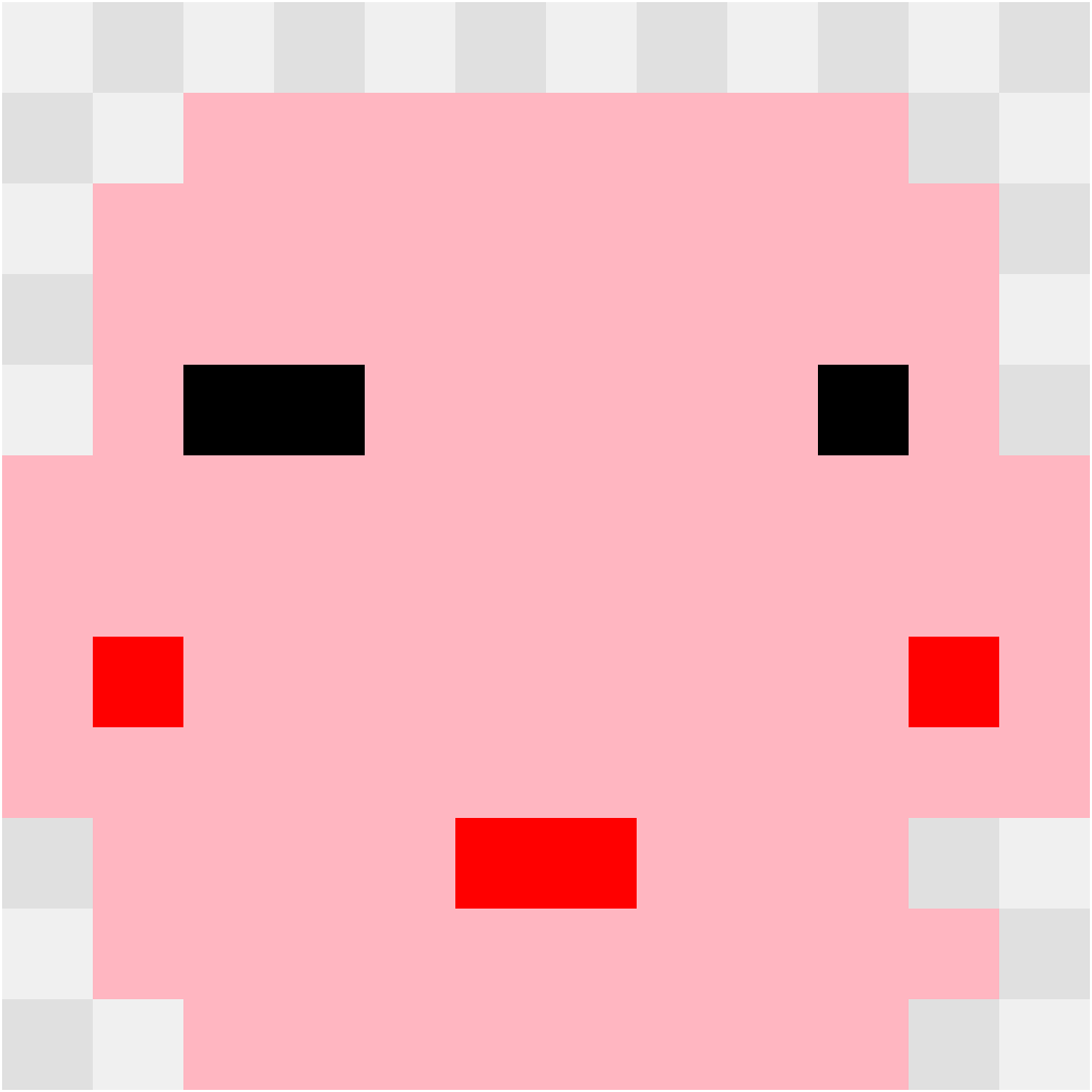 睡觉的 Kirby Kirby 拼豆图纸 12×12