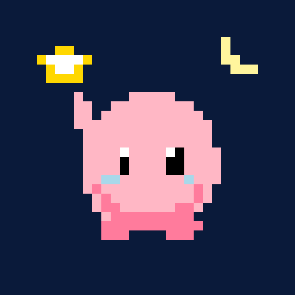 Kirby Star Warrior Kirby perler bead pattern 128×128