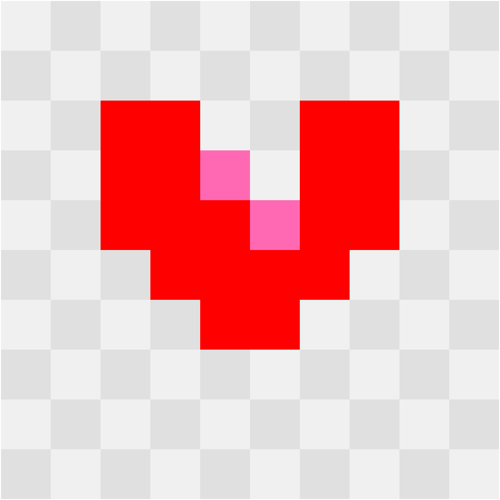 Heart Pattern Letters & Numbers perler bead pattern 10×10