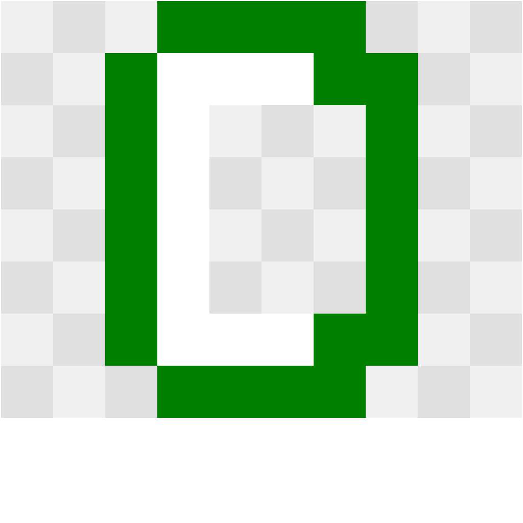 Letter C Letters & Numbers perler bead pattern 10×12
