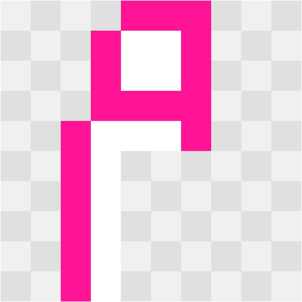 Letter F Letters & Numbers perler bead pattern 10×12