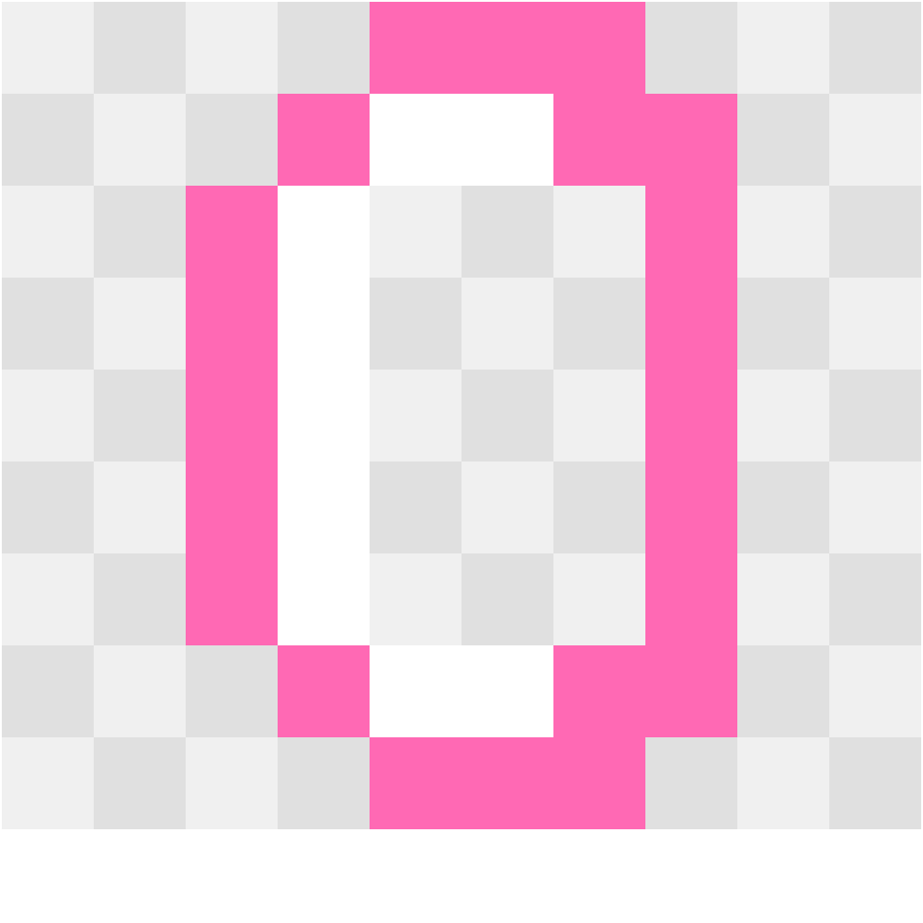 Letter O Letters & Numbers perler bead pattern 10×12