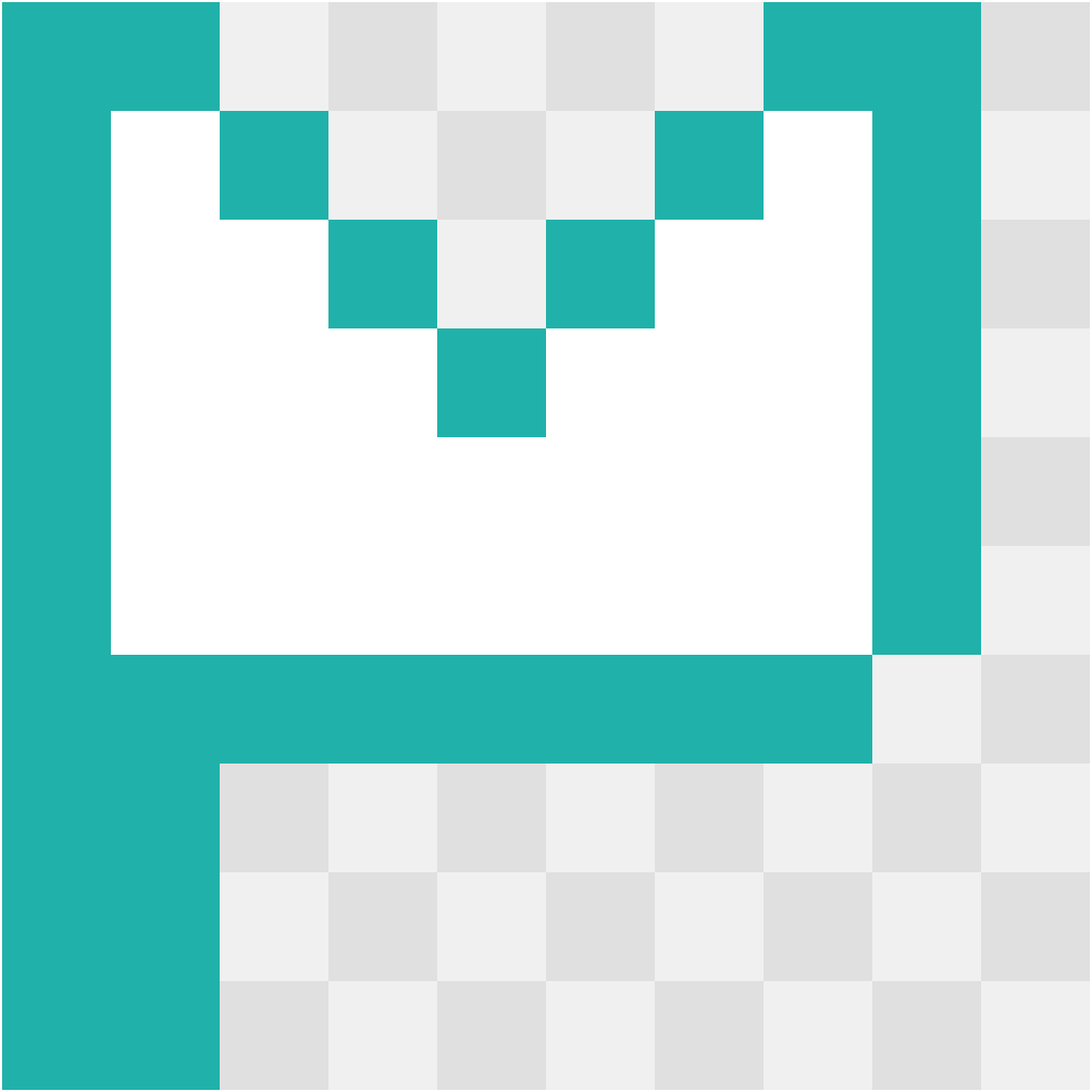 Letter P Letters & Numbers perler bead pattern 10×12