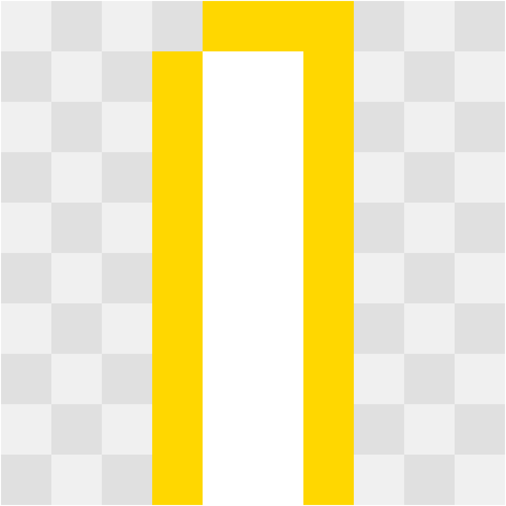 Letter T Letters & Numbers perler bead pattern 10×12
