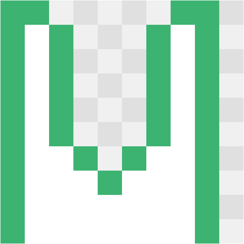 Letter U Letters & Numbers perler bead pattern 10×12