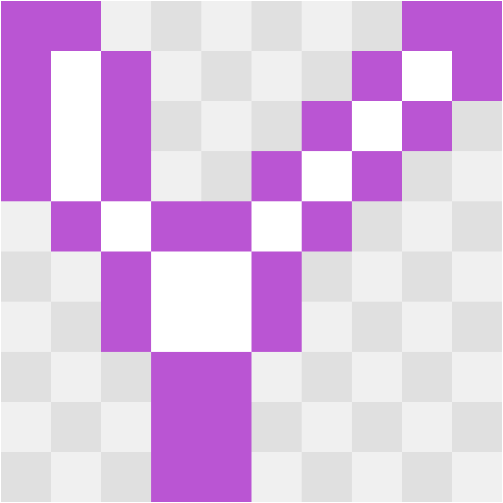 Letter V Letters & Numbers perler bead pattern 10×12