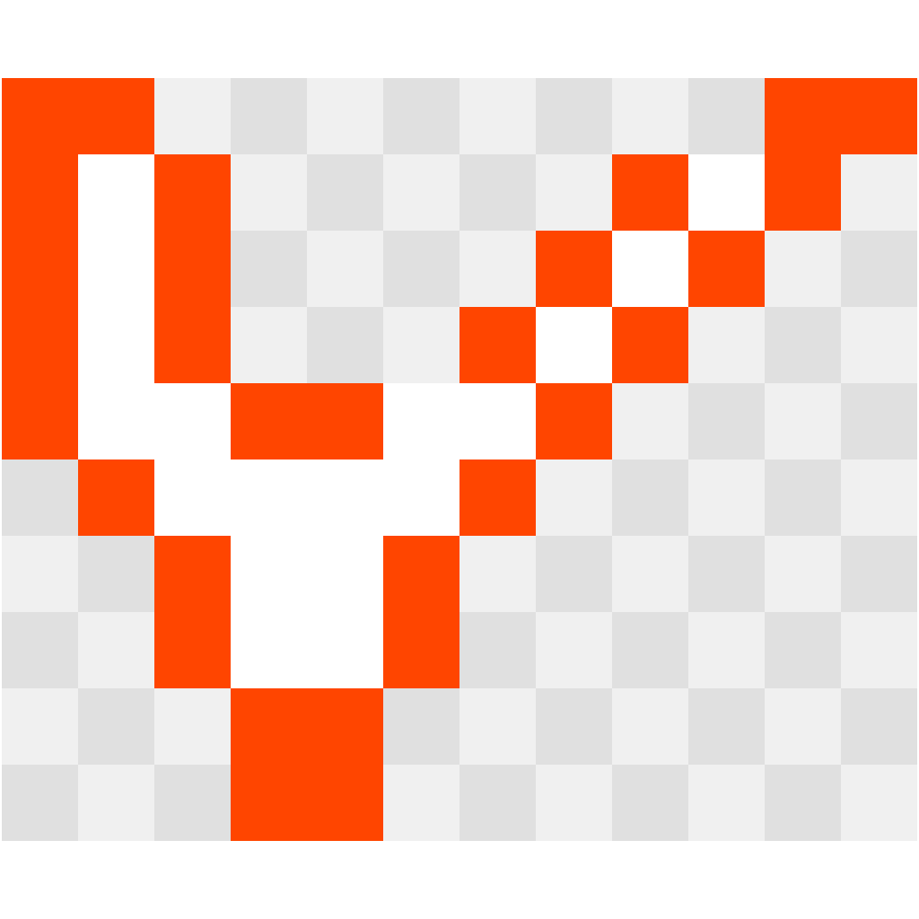 Letter W Letters & Numbers perler bead pattern 12×12