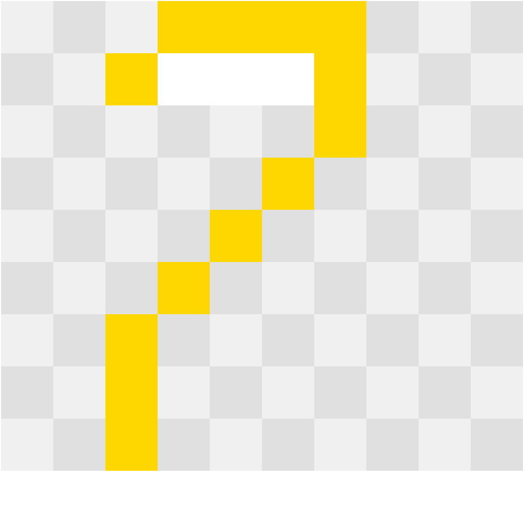 Number 7 Letters & Numbers perler bead pattern 8×12