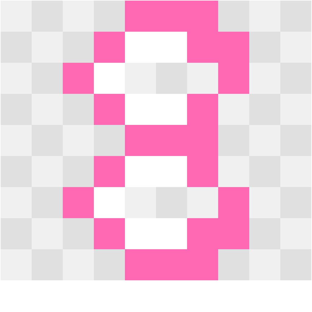 Number 8 Letters & Numbers perler bead pattern 8×12
