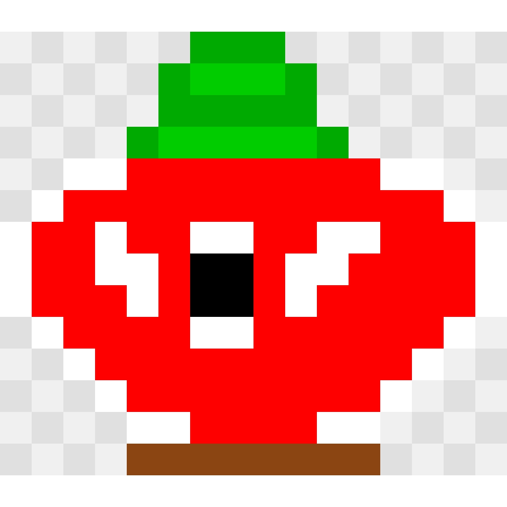 Piranha Plant Super Mario perler bead pattern 14×16