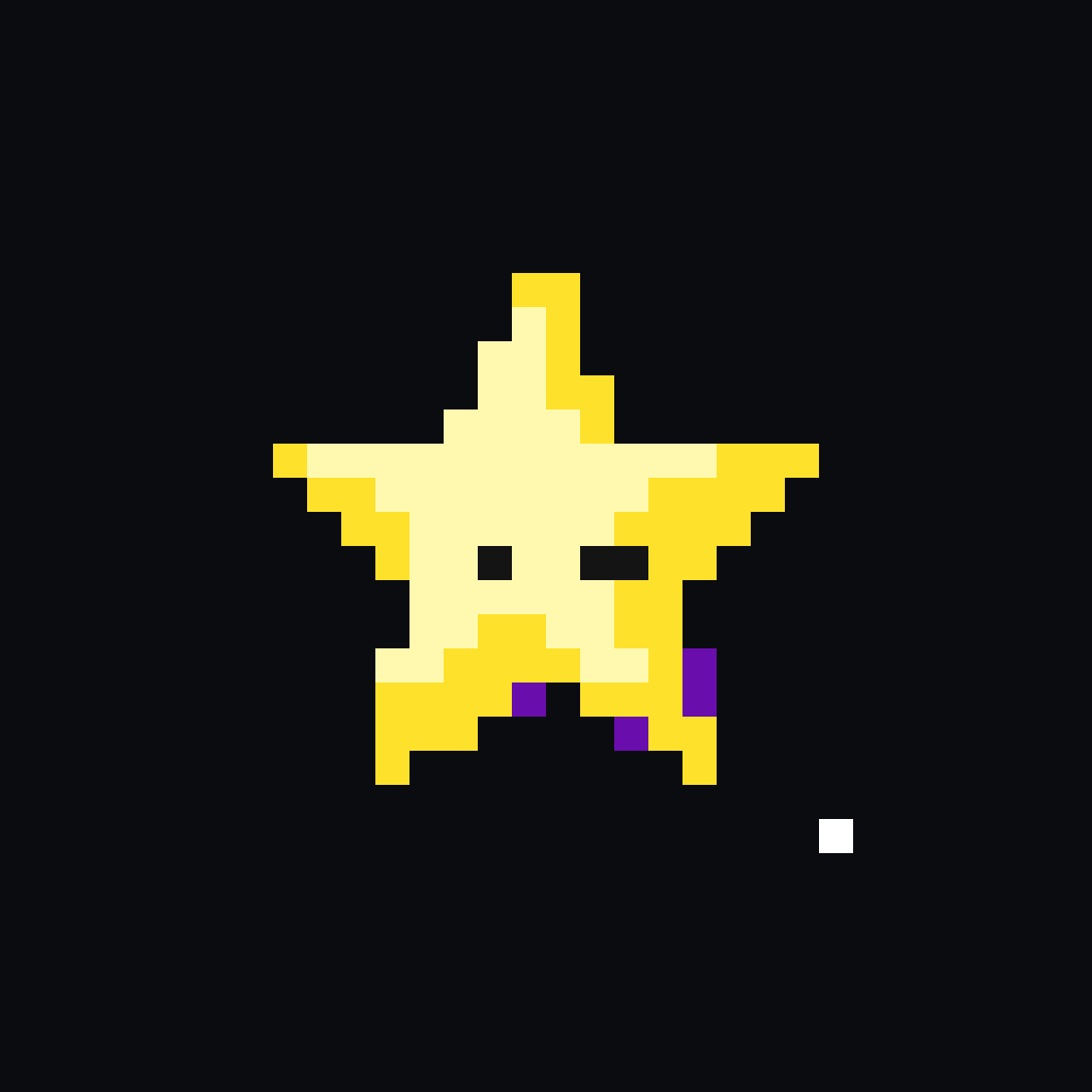 Super Mario Star Power-Up Super Mario perler bead pattern 128×128