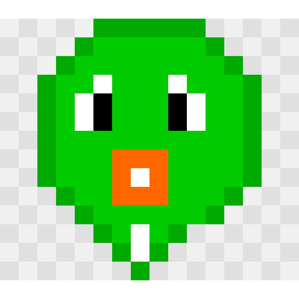 Yoshi Super Mario perler bead pattern 16×16