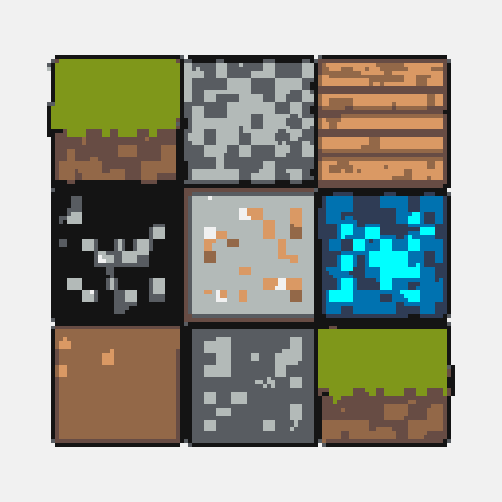 minecraft 精品大图 —— Minecraft 拼豆圖紙(128×128)