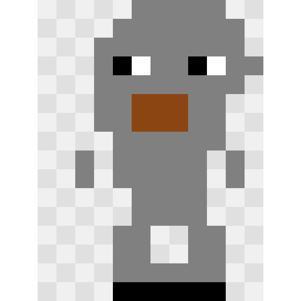 Iron Golem Minecraft perler bead pattern 12×16