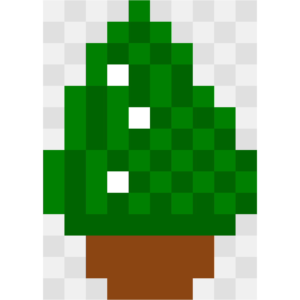 Pine Tree Nature & Outdoors perler bead pattern 10×14