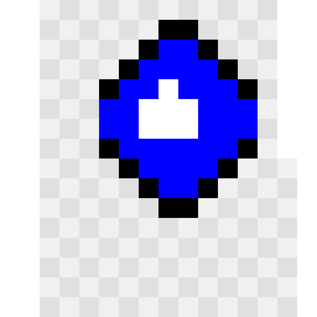 Lucario Pokémon perler bead pattern 12×16