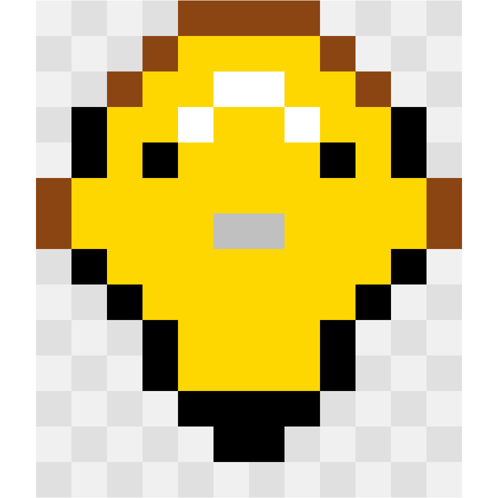 Meowth Pokémon perler bead pattern 12×14